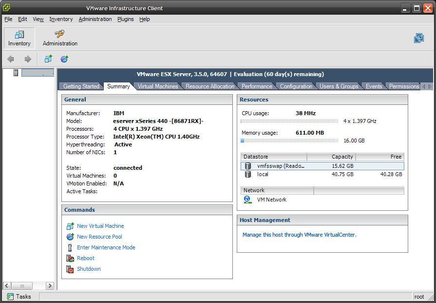 first time VMware ESX has