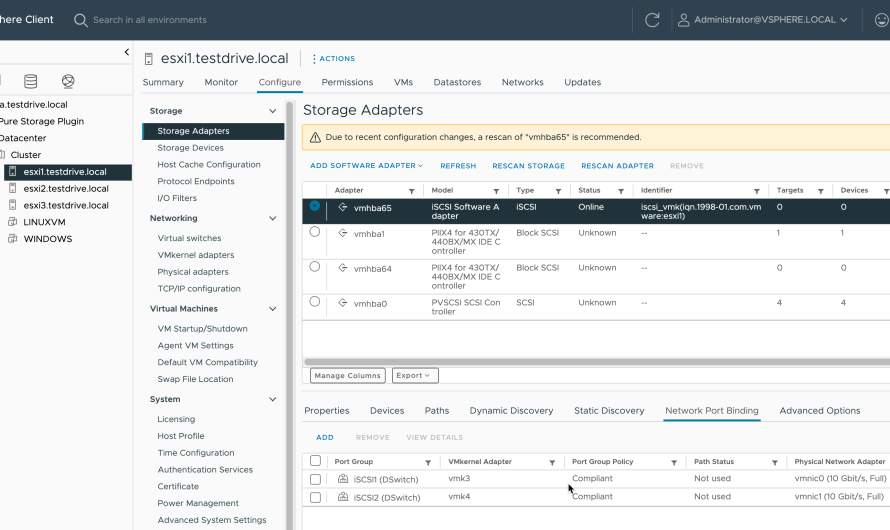 How do I add Pure Storage FlashArray to vSAN or VxRail? – Part 2 iSCSI